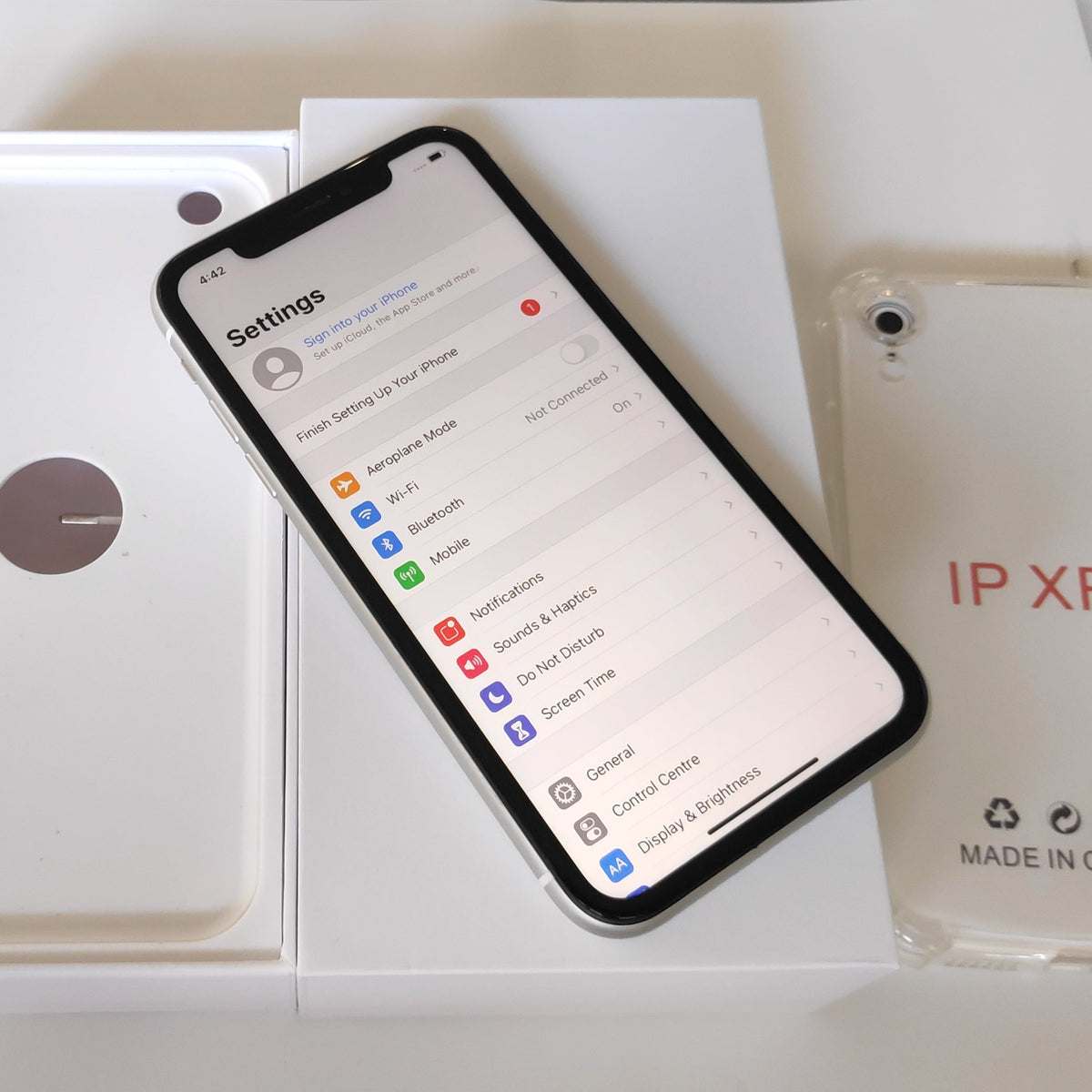 Apple iPhone XR 64GB White New Battery, Case, Glass Screen Protector (As New)