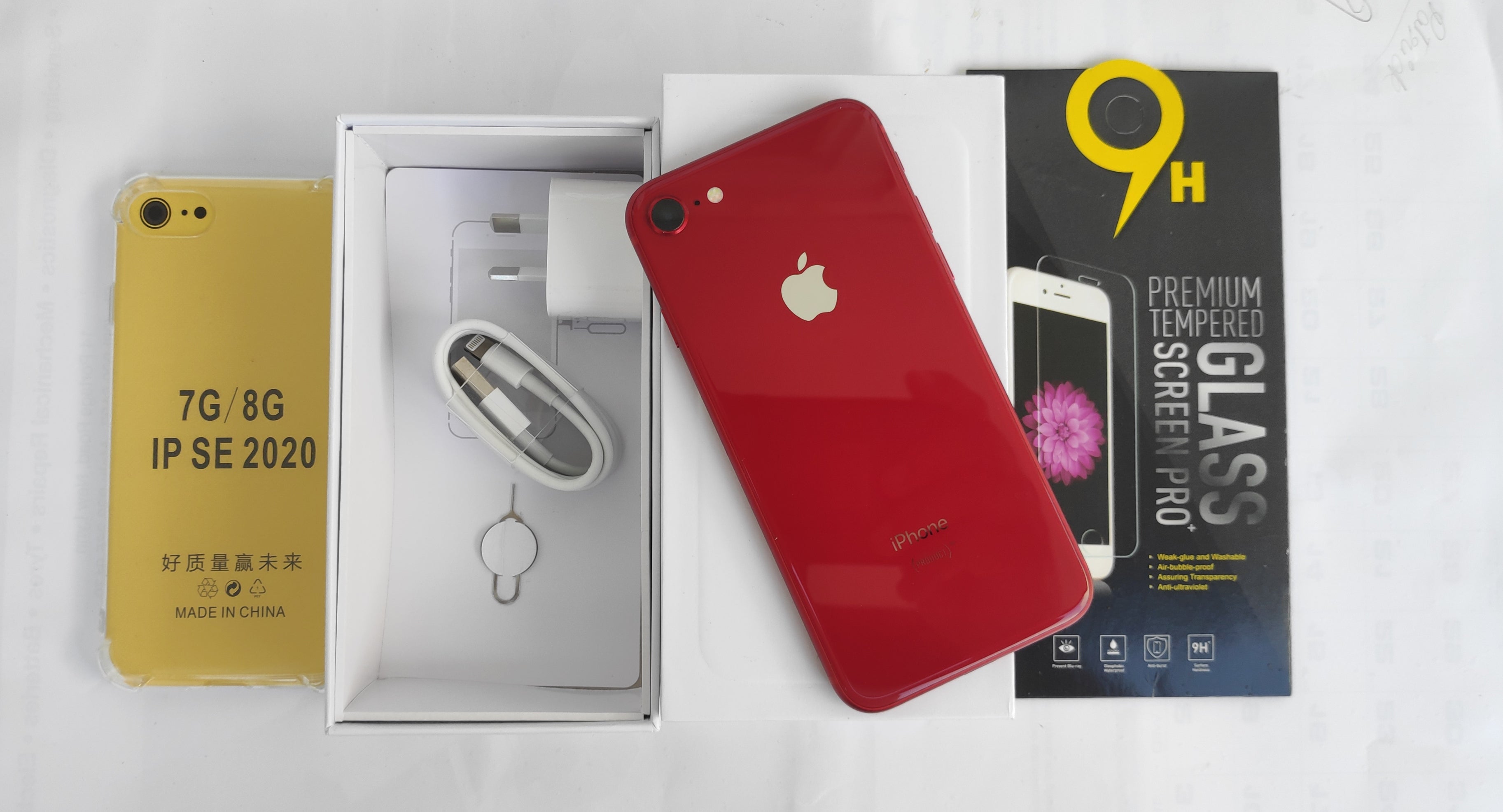 Apple iPhone 8 64GB Red - New Battery, Case, Screen Protector & Shipping (As New)