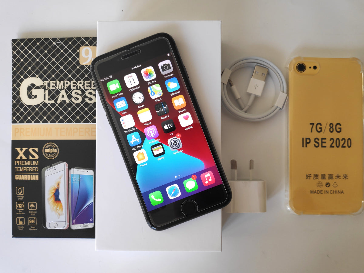 Apple iPhone SE 2020 64GB Black - New Battery, Case, Screen Protector (As New)