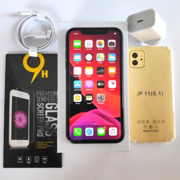 Apple iPhone 11 256GB Black - New Battery, Case & Glass Screen Protector (Exc)