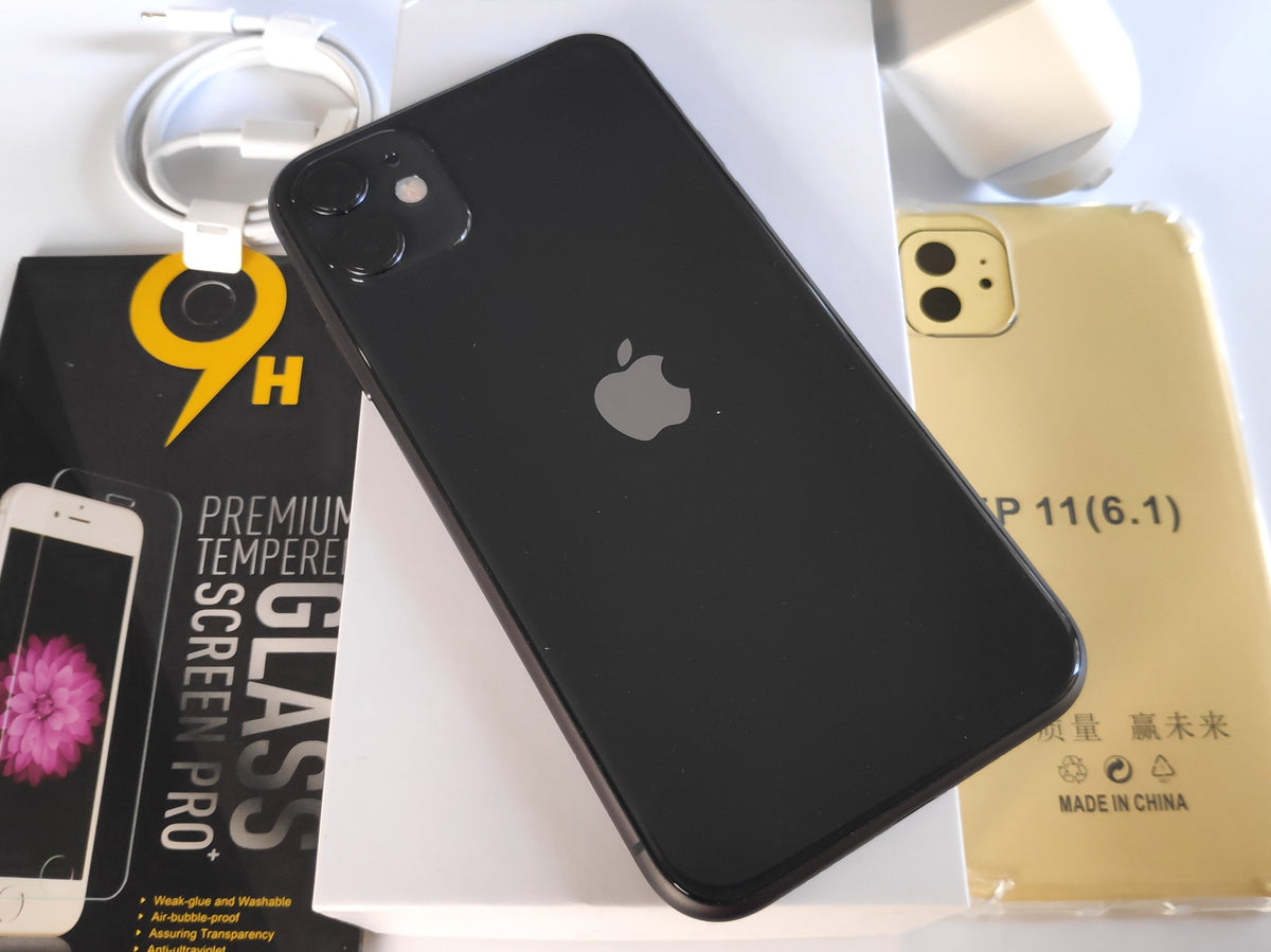 Apple iPhone 11 64GB Black New Battery, Case & Screen Protector (Excellent)
