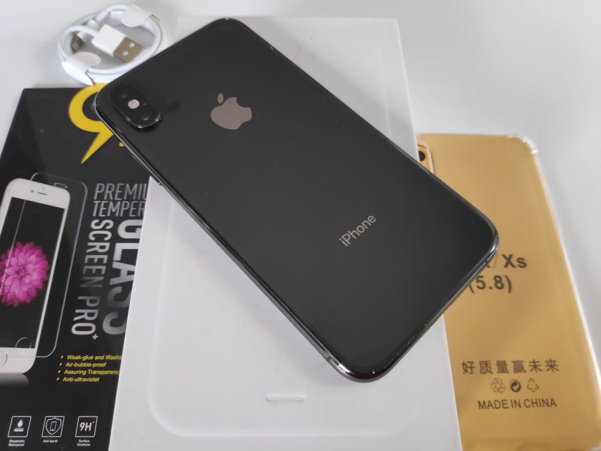 Apple iPhone XS 64GB Space Gray - New Case, Glass Screen Protector (As New)