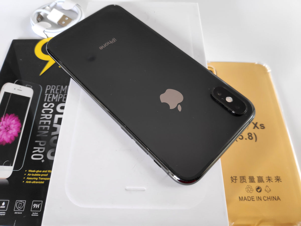 Apple iPhone XS 64GB Space Gray - New Case, Glass Screen Protector (As New)