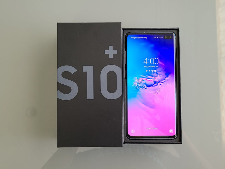 Samsung Galaxy S10 Plus Black 128GB (Excellent) *Free Shipping, New Case & Glass Screen Protector*