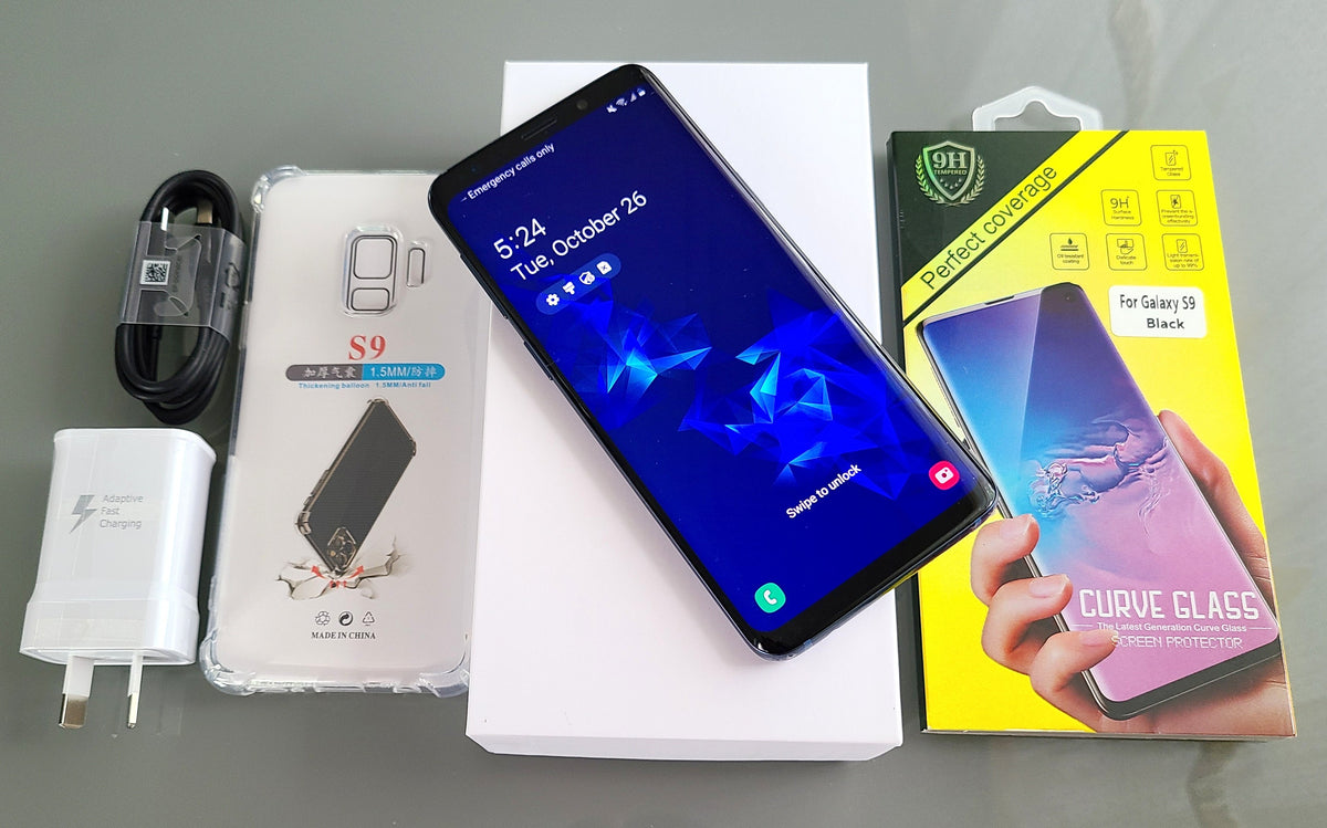 Samsung Galaxy S9 64GB Blue (Good) Free Case, Screen Protector