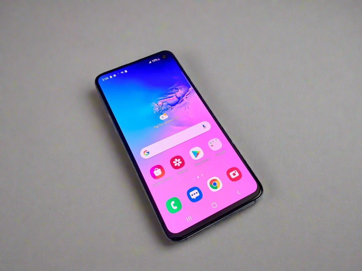 Samsung Galaxy S10e Prism Blue SM-G970U New Case, Glass Screen Protector (Exc)