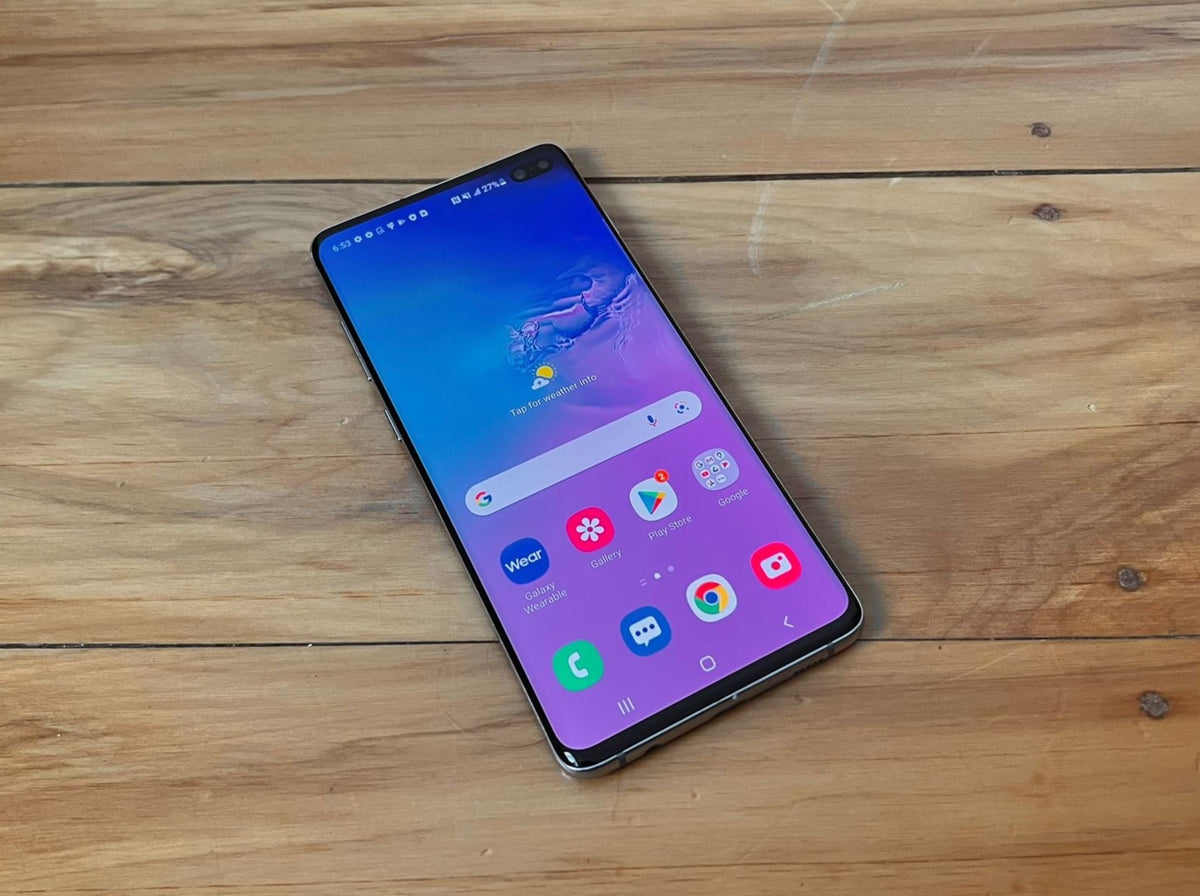 Samsung Galaxy S10 Plus Prism Blue 128GB (Excellent) *New Case & Glass Screen Protector*