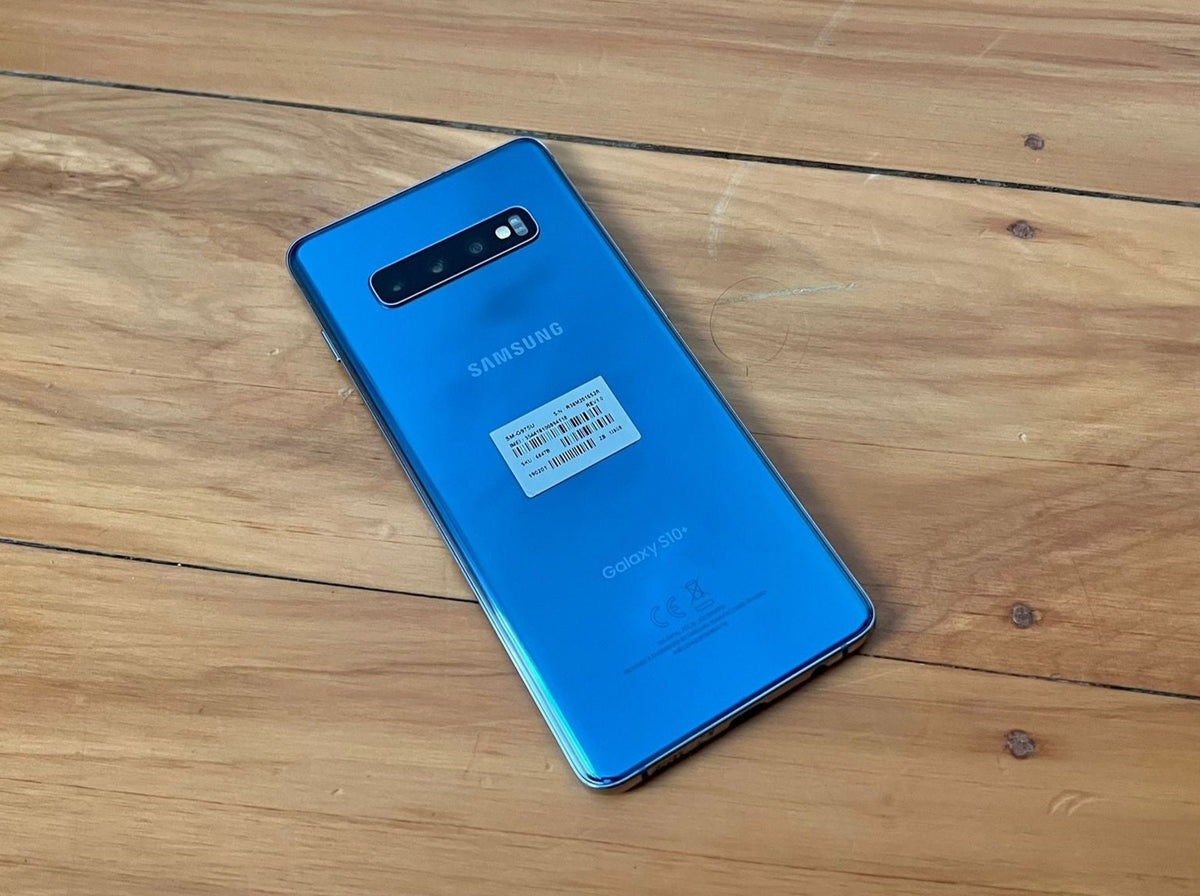Samsung Galaxy S10 Plus Prism Blue 128GB (Excellent) *New Case & Glass Screen Protector*