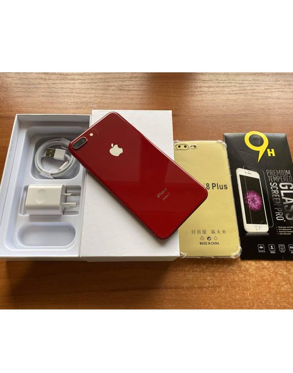 Apple iPhone 8 Plus 64GB Product Red - New Case, Screen Protector (Exc)