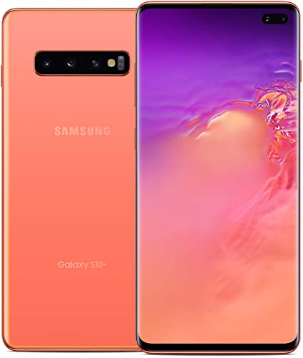 Samsung Galaxy S10 Plus Pink 128GB New Case & Glass Screen Protector (Like New)