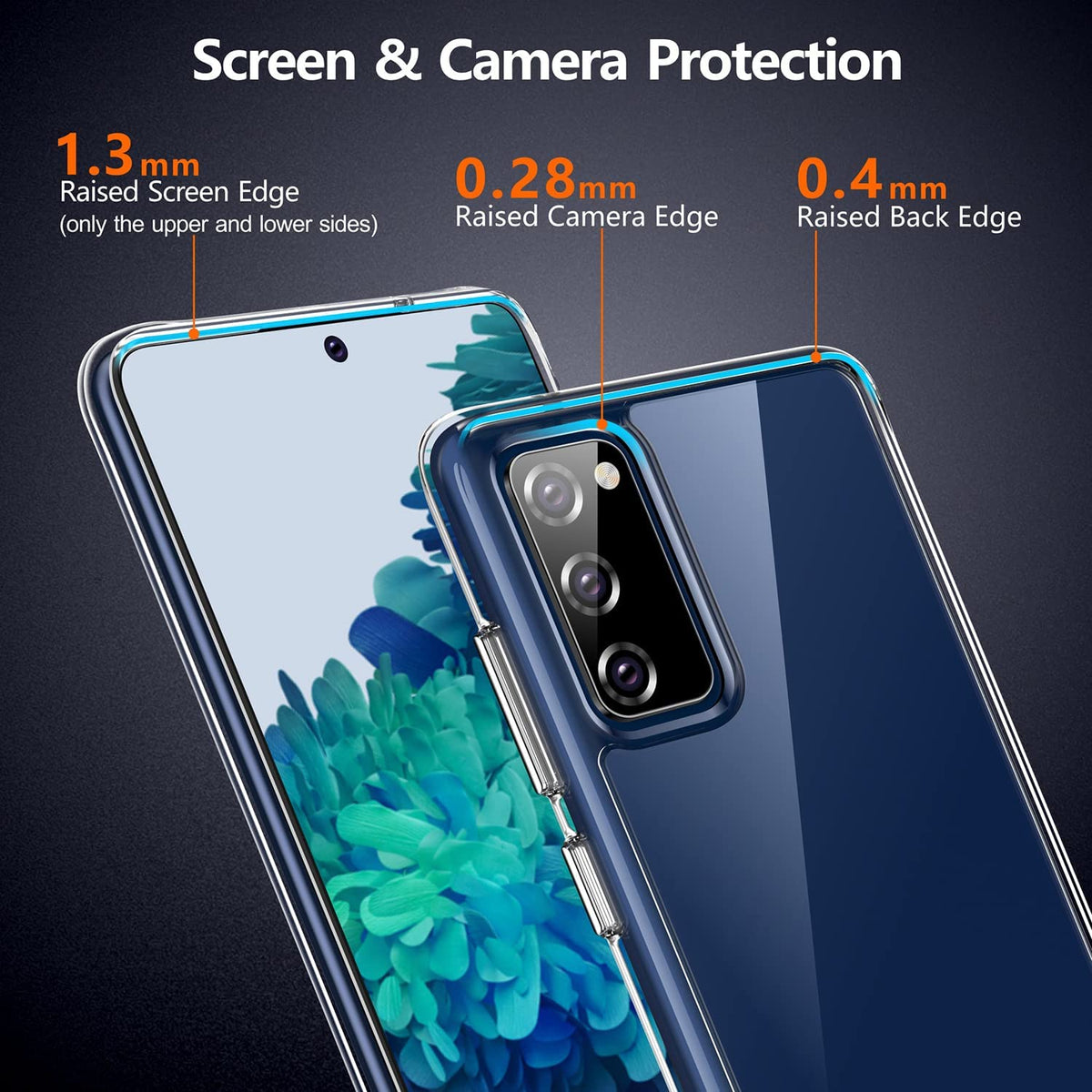Tough Clear Shockproof Case for Samsung Galaxy S20 Fe