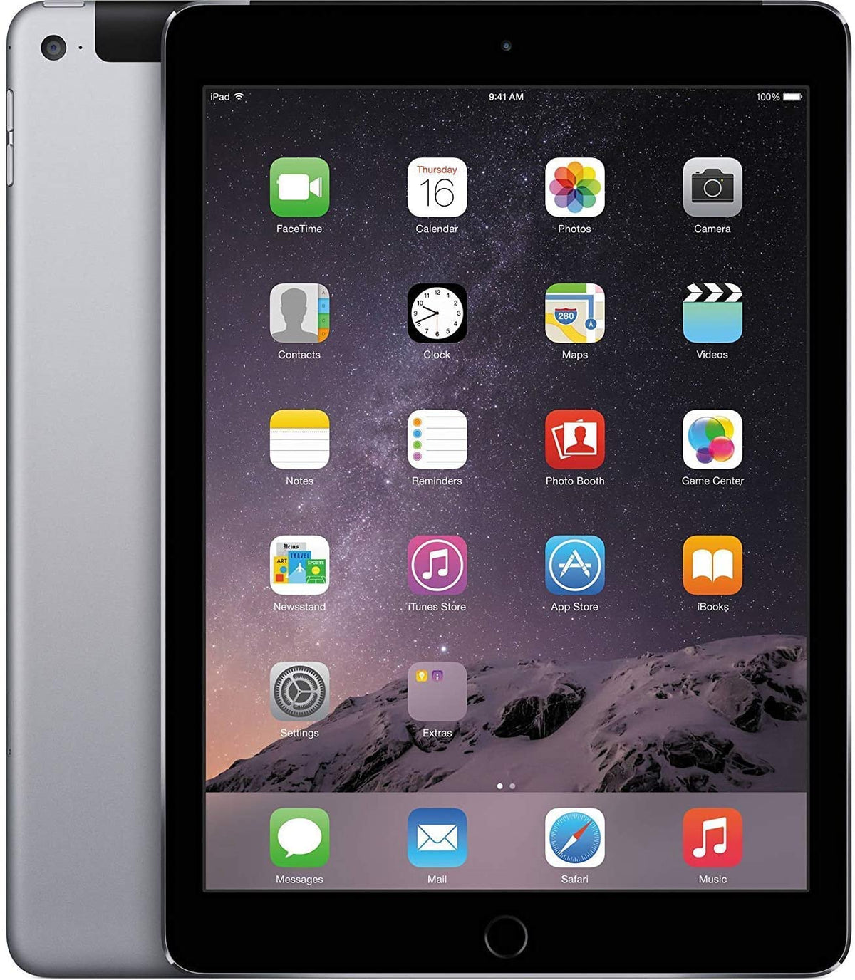 Apple iPad Air 2 64GB WiFi & Cellular 3G/4G - New Battery, Health 100% (Excellent) Pre-Owned