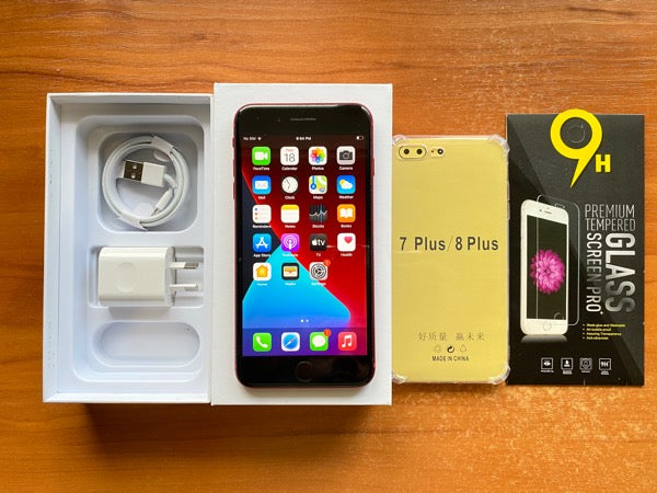 Apple iPhone 8 Plus 64GB Product Red - New Battery, Case, Screen Protector (Exc)
