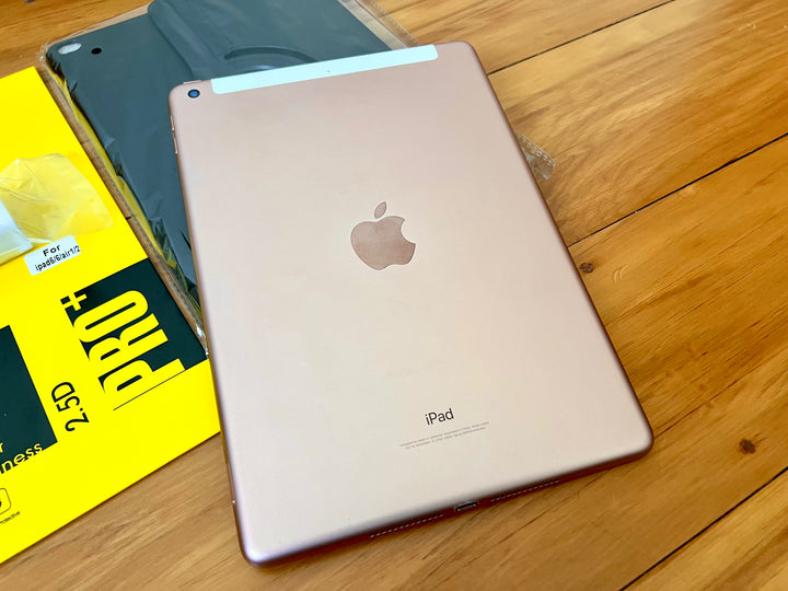 Apple iPad 6th Gen 128GB Wi-Fi + Cellular 3G/4G Rose Gold - Good Battery (As New)