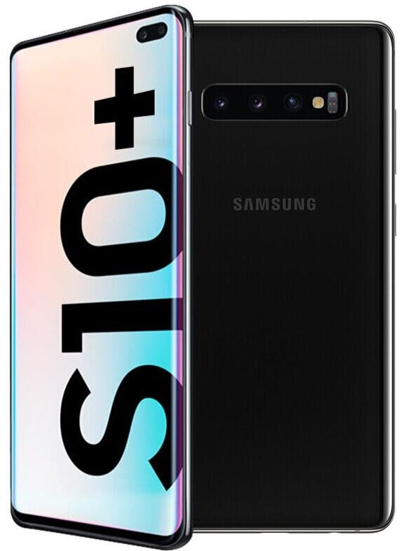 Samsung Galaxy S10 Plus Black 128GB With New Case, Glass Screen Protector & Shipping (Exc)