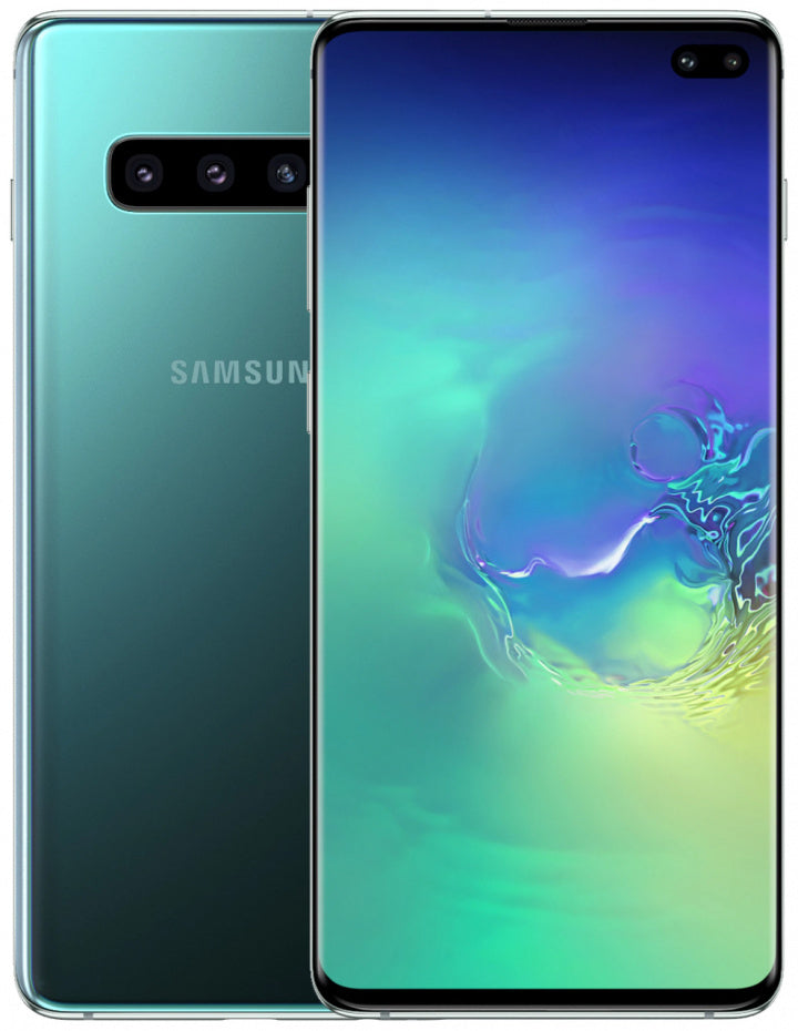 Samsung Galaxy S10 Plus Green 128GB (Like New - Grade 1) New Case & Glass Screen Protector