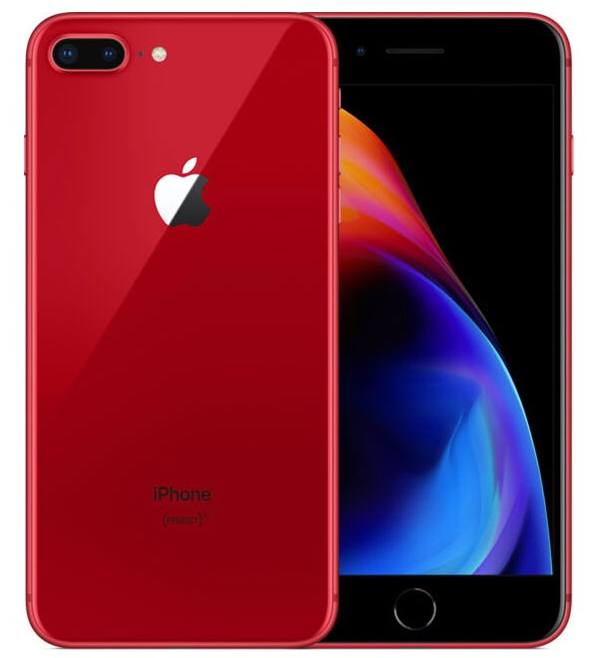 Apple iPhone 8 Plus 64GB Product Red - New Battery, Case, Screen Protector (Exc)