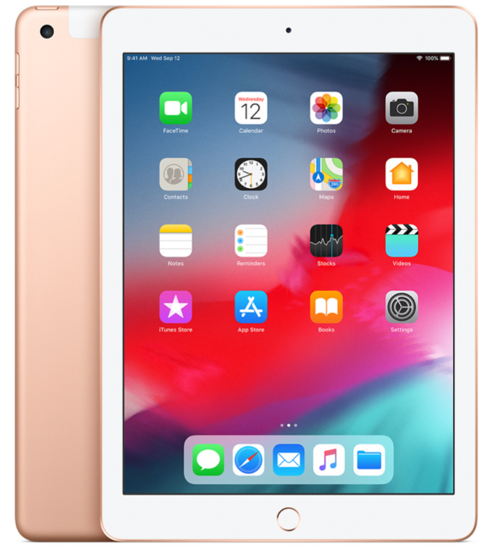Apple iPad 6th Generation 32GB Wi-Fi + Cellular 3G/4G Gold (Like New) Shipping & New Glass Screen Protector*