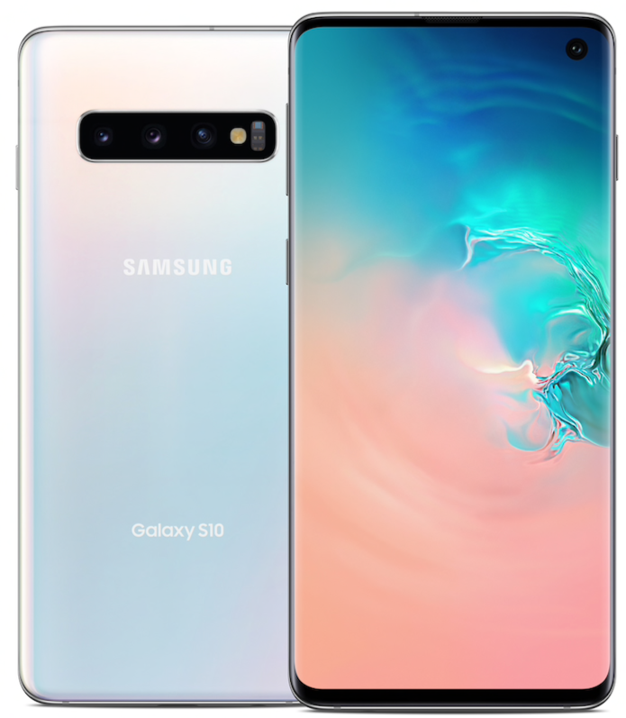 Samsung Galaxy S10 128GB 8GB SM-G973U Prism White - New Case, Glass Screen Protector (As New)