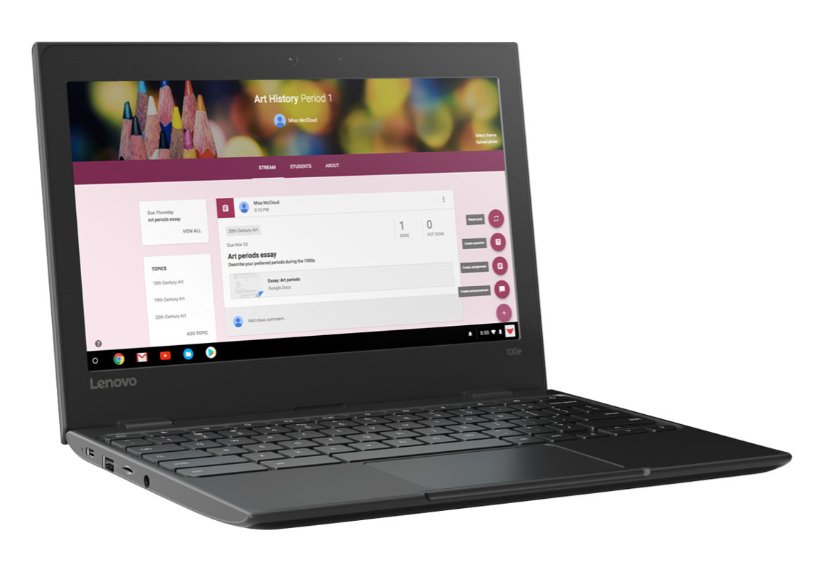 Lenovo 100e 1st Gen Rugged 11 inch Chromebook “PlayStore Compatible” School Ready (Exc)