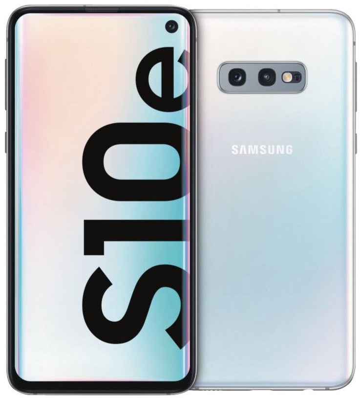 Samsung Galaxy S10e Prism White 128GB SM-G970U - New Case, Glass Screen Protector (As New)