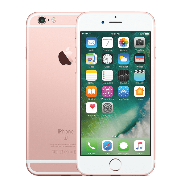 Apple iPhone 6s Plus 128GB Rose Gold - New Battery (Good) Free Case, Screen Protector