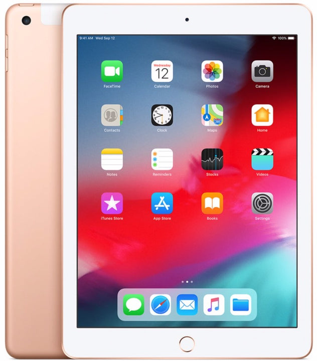 Apple iPad 6th Gen 128GB Wi-Fi + Cellular 3G/4G Rose Gold - Good Battery (As New)