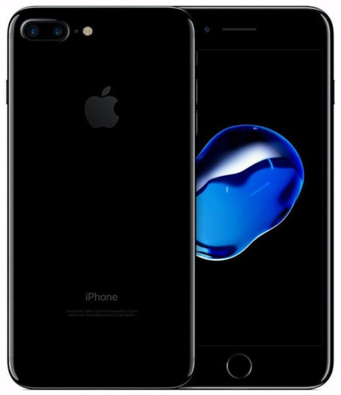 Apple iPhone 7 Plus 128GB Jet Black - New Battery, Case, Glass Screen Protector & Shipping (Exc)