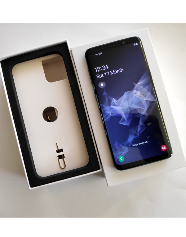 Samsung Galaxy S9 64GB Black Dual Sim - New Case, Glass Protector SM-G9600/DS (As New) NZ Model