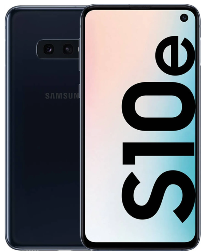 Samsung Galaxy S10e Prism Black SM-G970U New Case, Glass Screen Protector (Good)